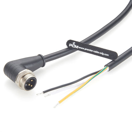 7/8" 3-Pin Male Right Angle Cable