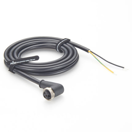 7/8" Female Right Angle Power Cable 3 Pin