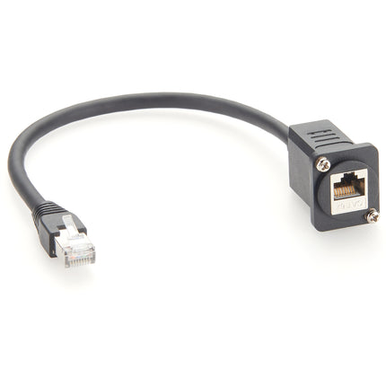 D-Type CAT6A Panel Mount Cable