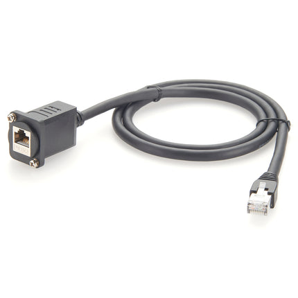 D-Type CAT6A Panel Mount Cable