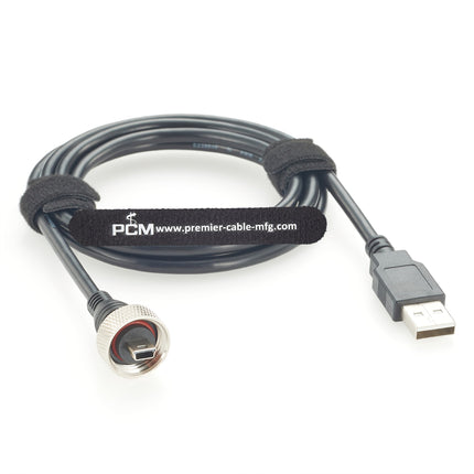 USB 2.0 A to USB Mini B Waterproof Cable Compatible Bulgin PX0441