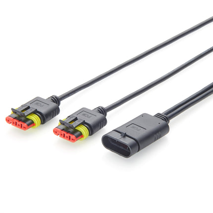 4 Way AMP Superseal Y-Splitter Cable 28210-1 to 282088-1