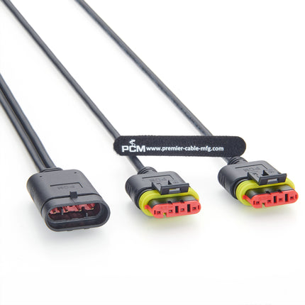 4 Way AMP Superseal Y-Splitter Cable 28210-1 to 282088-1