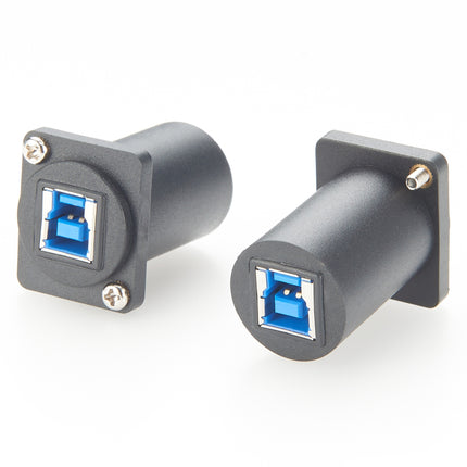 D-Type USB 3.0 B Panel Mount Coupler