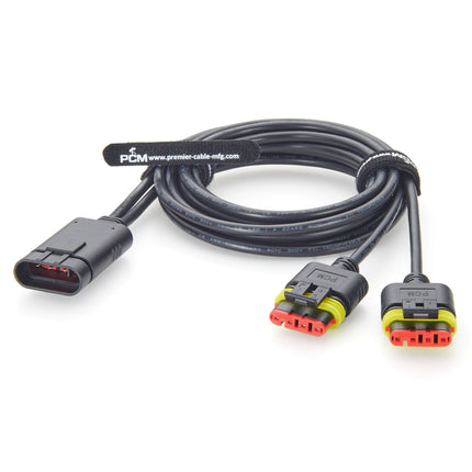 4 Way AMP Superseal Y-Splitter Cable 28210-1 to 282088-1