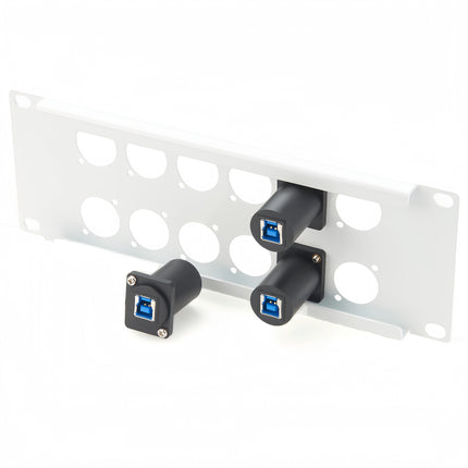D-Type USB 3.0 B Panel Mount Coupler
