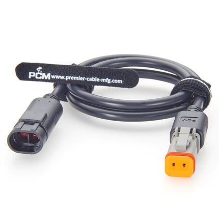 2 Pin Deutsch DT06-2S to AMP Superseal 282104-1 Adapter cable