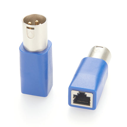 3-Pin XLR Male to RJ45 Female Adapter