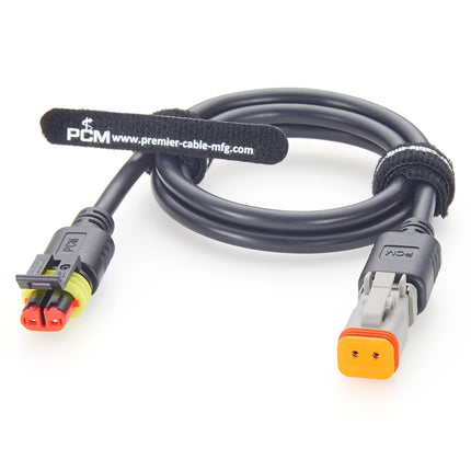 282080-1 Tyco AMP Superseal to Deutsch DT06-2S Automotive Cable