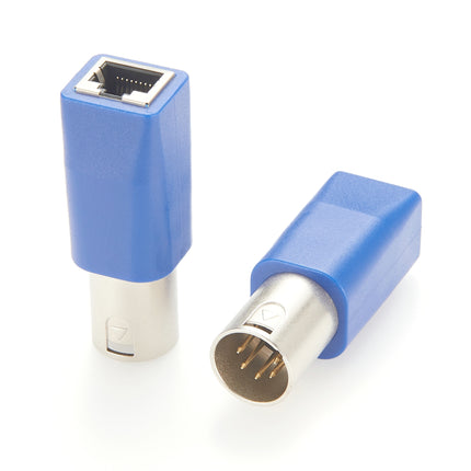 5 Pin XLR Male to RJ45 Female Adapter