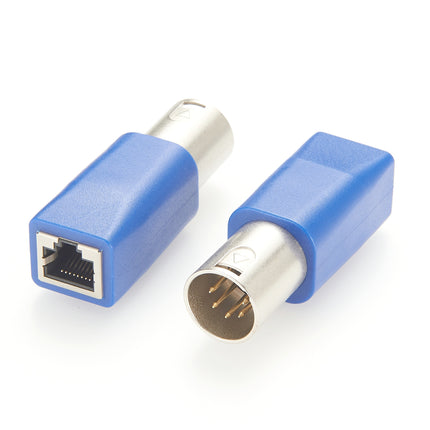 5 Pin XLR Male to RJ45 Female Adapter