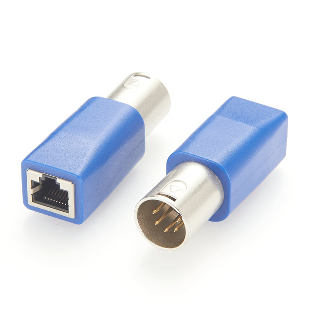 5 Pin XLR Male to RJ45 Female Adapter