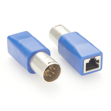 5 Pin XLR Male to RJ45 Female Adapter