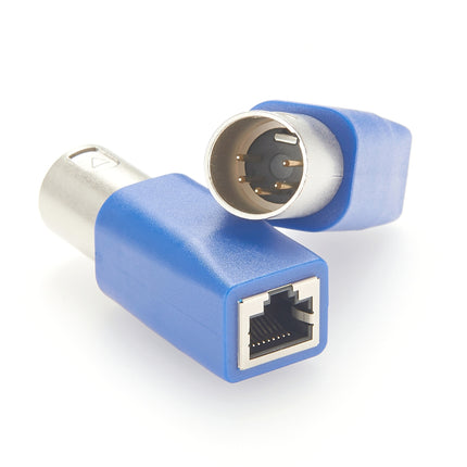 5 Pin XLR Male to RJ45 Female Adapter