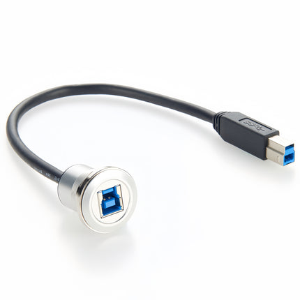 USB 3.0 B Panel Mount Extension Cable