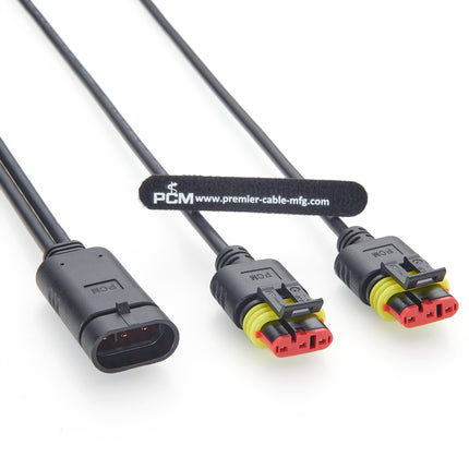 AMP Superseal Y-Splitter Cable 3 Pole 282105-1 to 282087-1