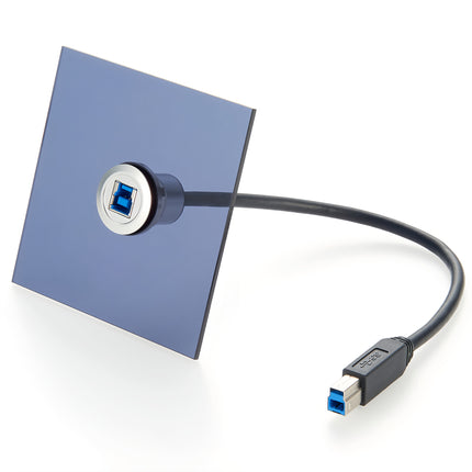 USB 3.0 B Panel Mount Extension Cable