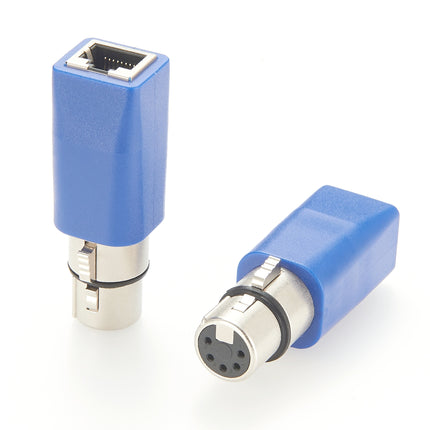 5 Pin XLR Female to RJ45 Female Adapter