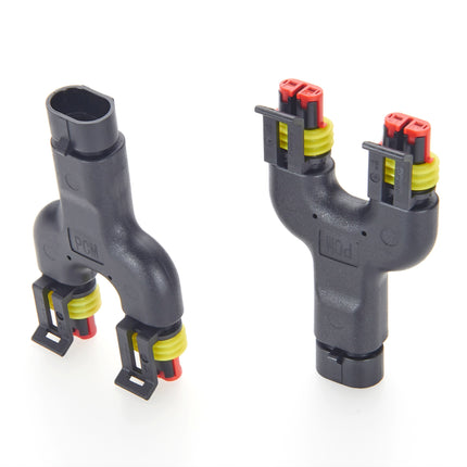 Tyco AMP Superseal 2-Way Y Splitter Connector 282104-1 to 282080-1