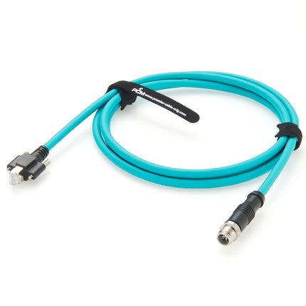 M12 X Code to RJ45 Machine Vision Cable