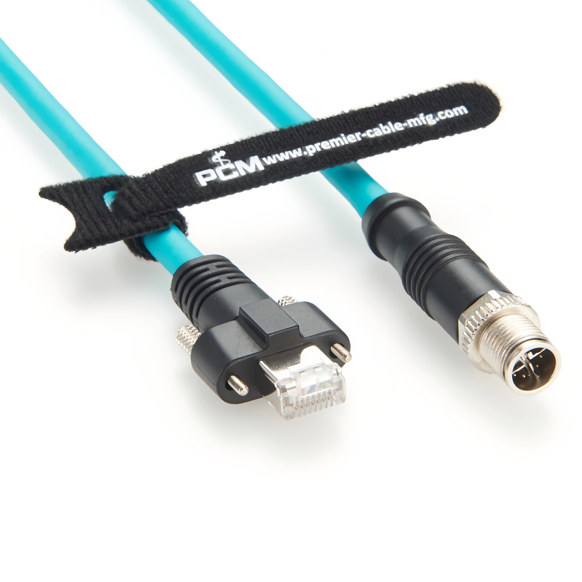 Locking Rj45 Cables M12 X Code to RJ45 Cable Horizontal Locking – Premier Cable