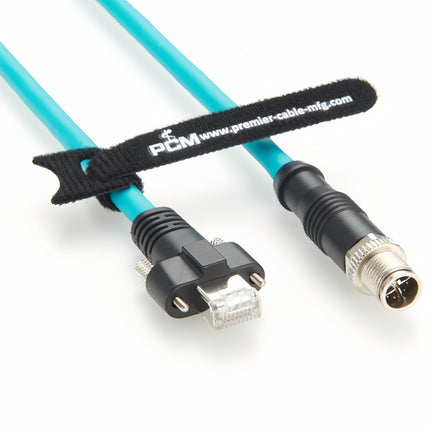 M12 X Code to RJ45 Gige Vision Cable