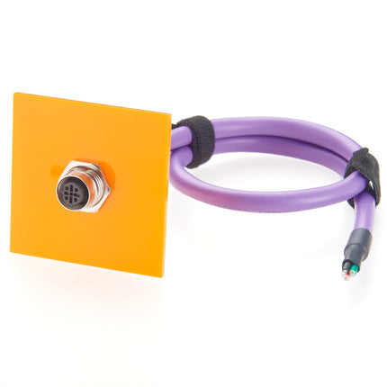 M12 B-Code Bulkhead Panel Mount Cable