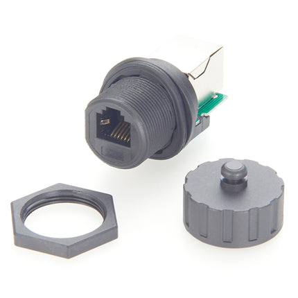 Waterproof RJ12 6P6C Panel Mount Coupler