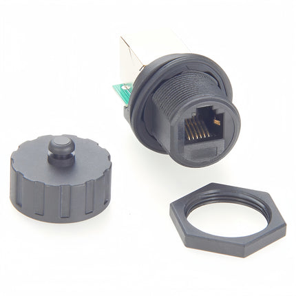 Waterproof RJ12 6P6C Panel Mount Coupler