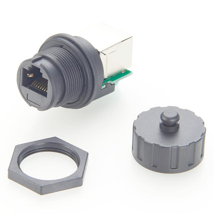 Waterproof Panel Mount RJ50 Coupler