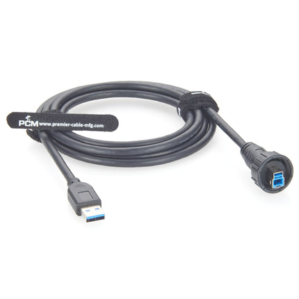 USB 3.0 A to B Waterproof Cable Assembly