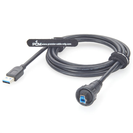 USB 3.0 A to B Waterproof Cable Assembly