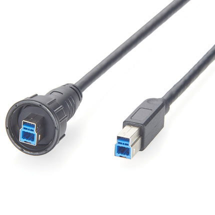 Waterproof USB 3.0 Type B Male to Male Cable