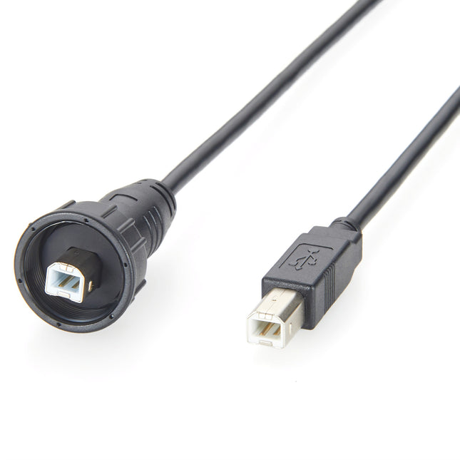 IP67 Waterproof USB 2.0 B Male to B Male Cable