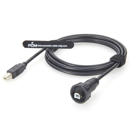 Waterproof USB Type B Male to Male Cable