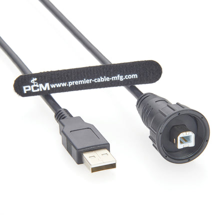 USB-A to USB-B 2.0 Waterproof Cable