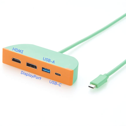 Multiport USB-C Hub with HDMI Displyport USB-A USB-C