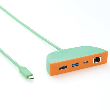 4-In-1 USB-C Hub with HDMI USB-A USB-C RJ45