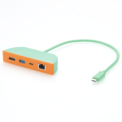 4-In-1 USB-C Hub with HDMI USB-A USB-C RJ45