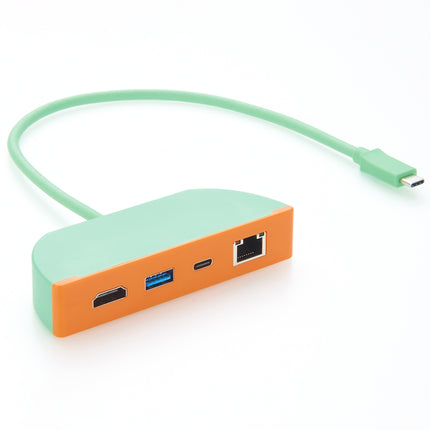 4-In-1 USB-C Hub with HDMI USB-A USB-C RJ45