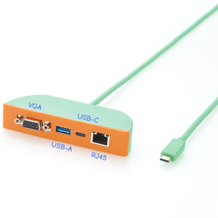 USB-C to VGA USB-A USB-C RJ45 Multiport Adapter