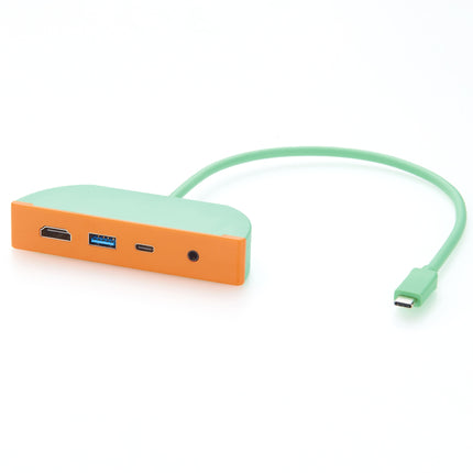 USB-C Docking Station with HDMI USB-A USB-C 3.5mm Audio Jack