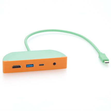 USB-C Docking Station with HDMI USB-A USB-C 3.5mm Audio Jack