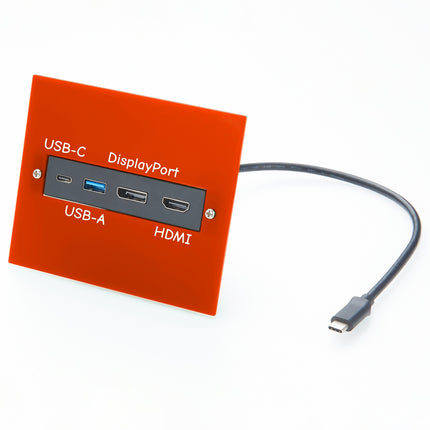 USB-C to HDMI DisplayPort USB-A USB-C Panel Mount Extender