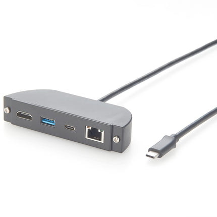 USB-C to HDMI USB-A USB-C RJ45 Panel Mount Multiport Adapter