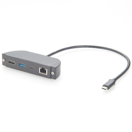 USB-C to HDMI USB-A USB-C RJ45 Panel Mount Multiport Adapter