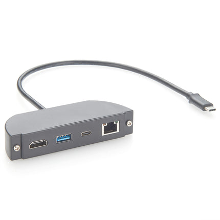 USB-C to HDMI USB-A USB-C RJ45 Panel Mount Multiport Adapter