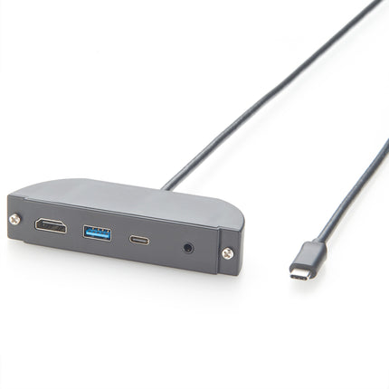 USB-C to HDMI USB-A USB-C 3.5mm Audio Panel Mount Converter