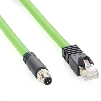 M8 4 Pin Male to RJ45 Profinet Cable