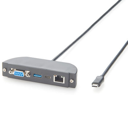 USB-C to DB9 RS232 RJ45 USB-A USB-C Panel Mount Extension Cable
